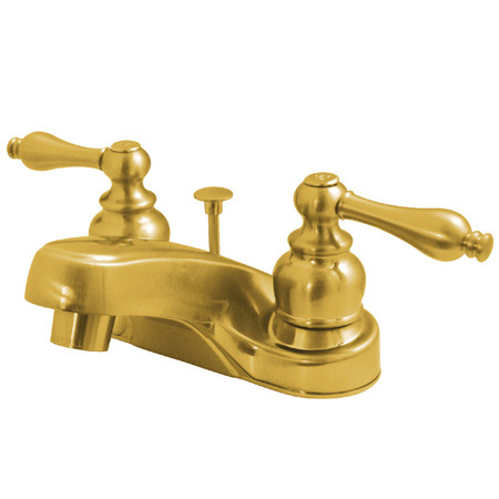 KINGSTON BRASS 4" Centerset Bathroom Faucet, Polished Brass KB252AL